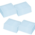 Percost 10-Pack Standard Daycare Cot Sheets – Sky Blue Cotton Percale (23" x 51")