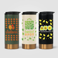 Stainless Steel Copper Accent Double-Wall Tumbler – 13 oz.-MOQ-100-Assorted Colors