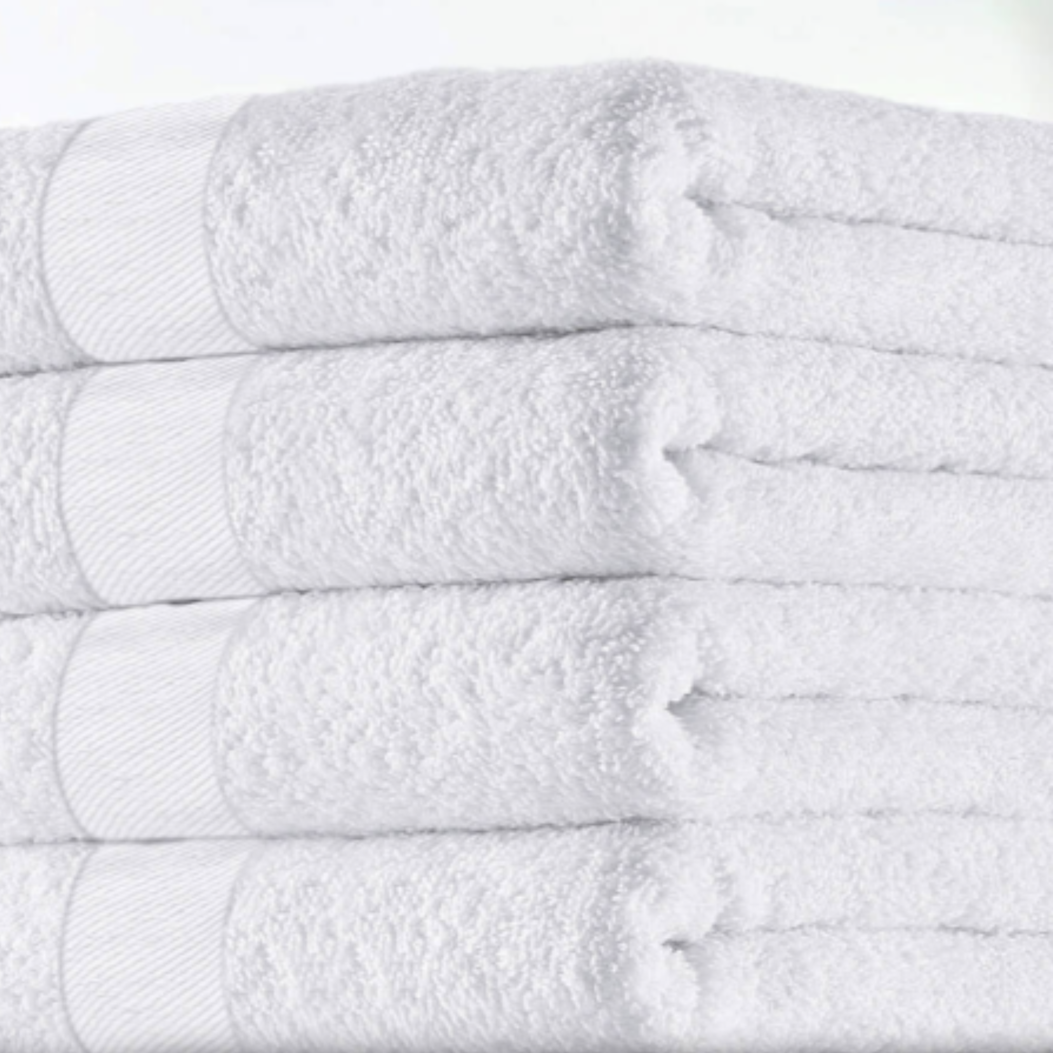 Percost Luxe™ Premium White Wash Cloth 12" × 12"-24PC