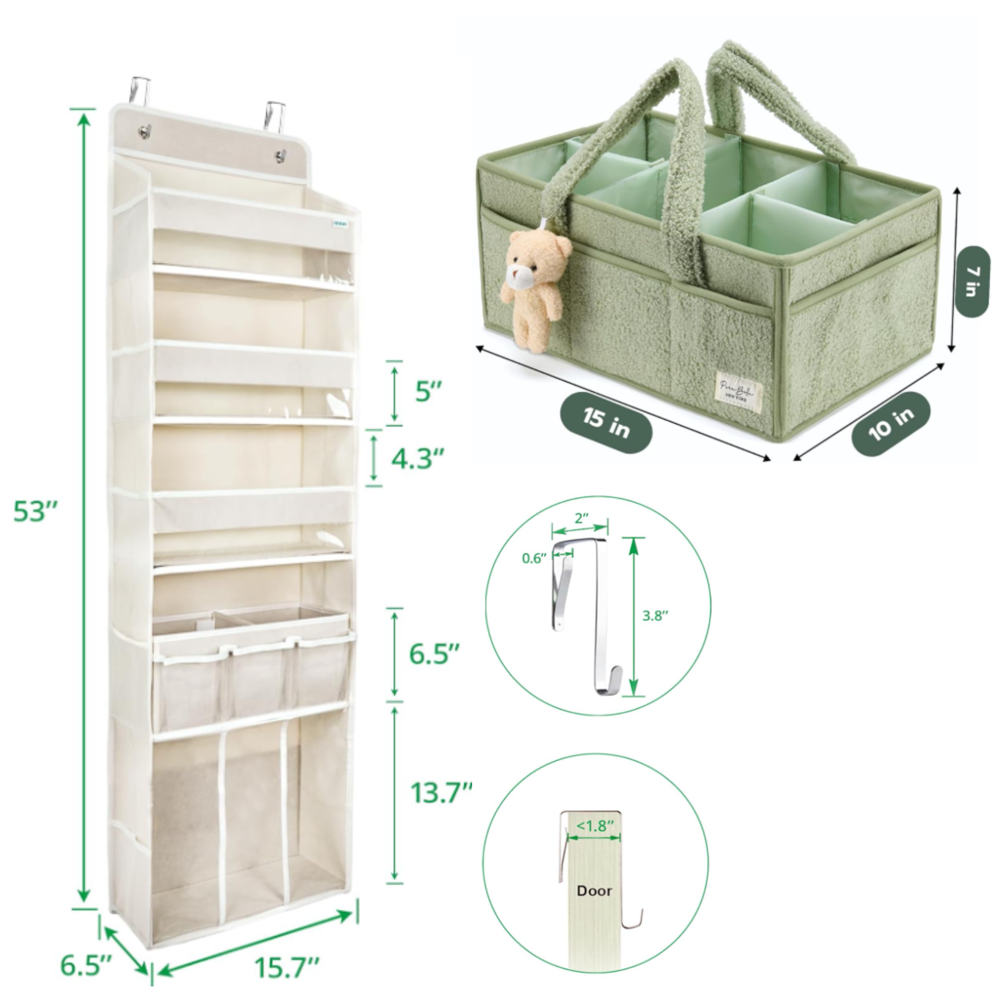 Percost Luxe™ Complete Nursery Storage Kit – 12 Kits