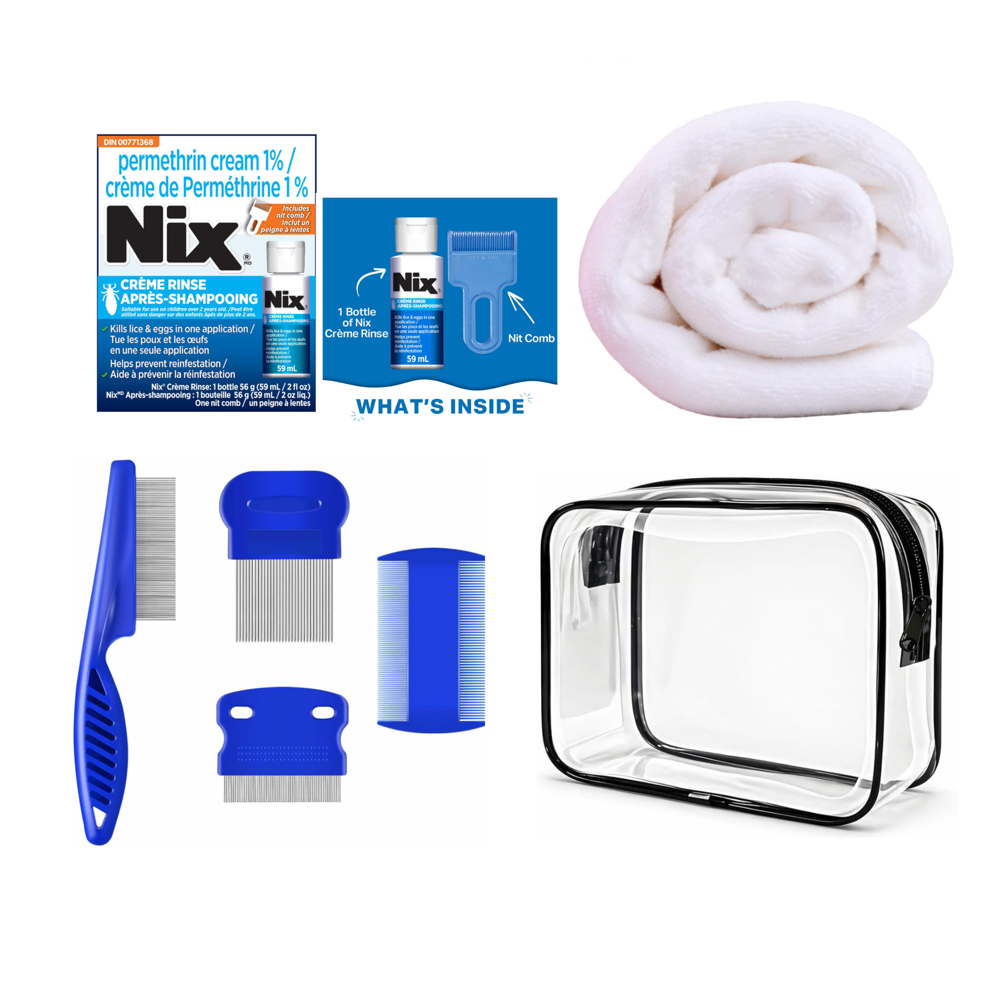 7-Piece Lice Guard Kit – Complete Head Lice Treatment & Care Set, MOQ-15