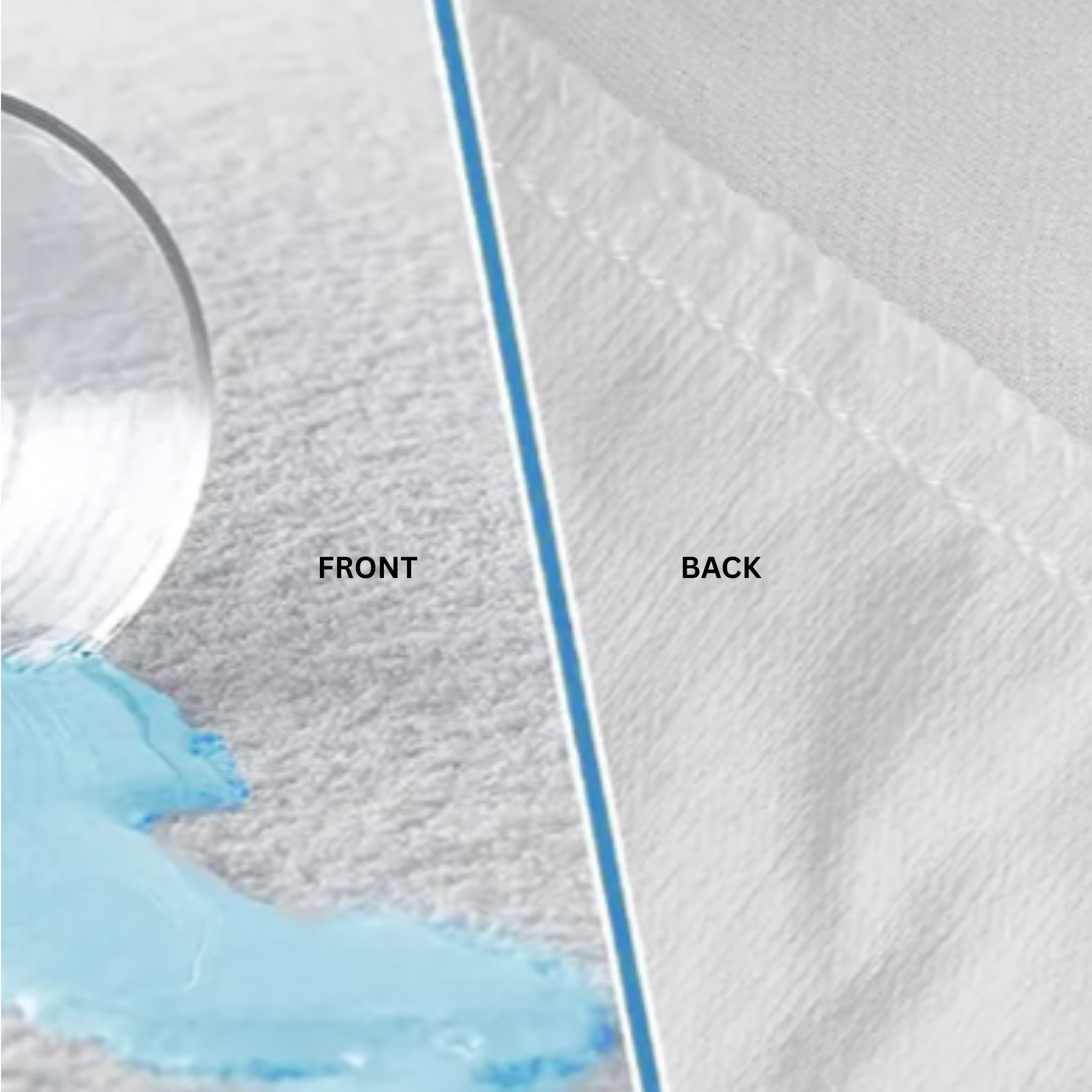 Percost™ Cotton Terry Waterproof Mattress Protector Close Up