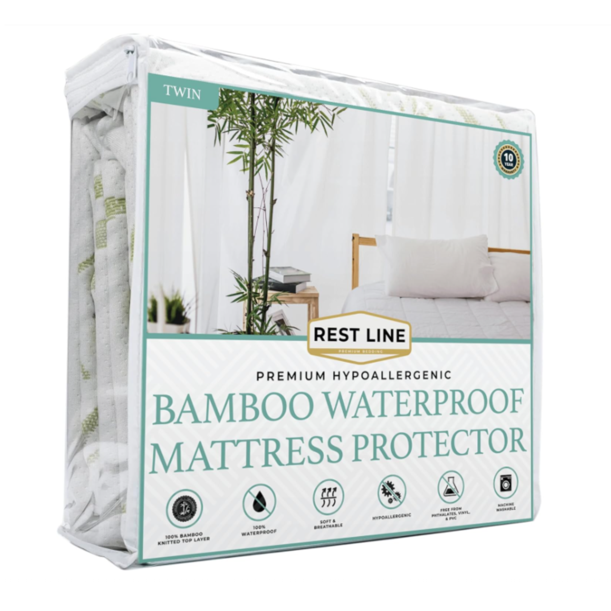 Percost™ Premium Bamboo Waterproof Mattress Protector – All Sizes