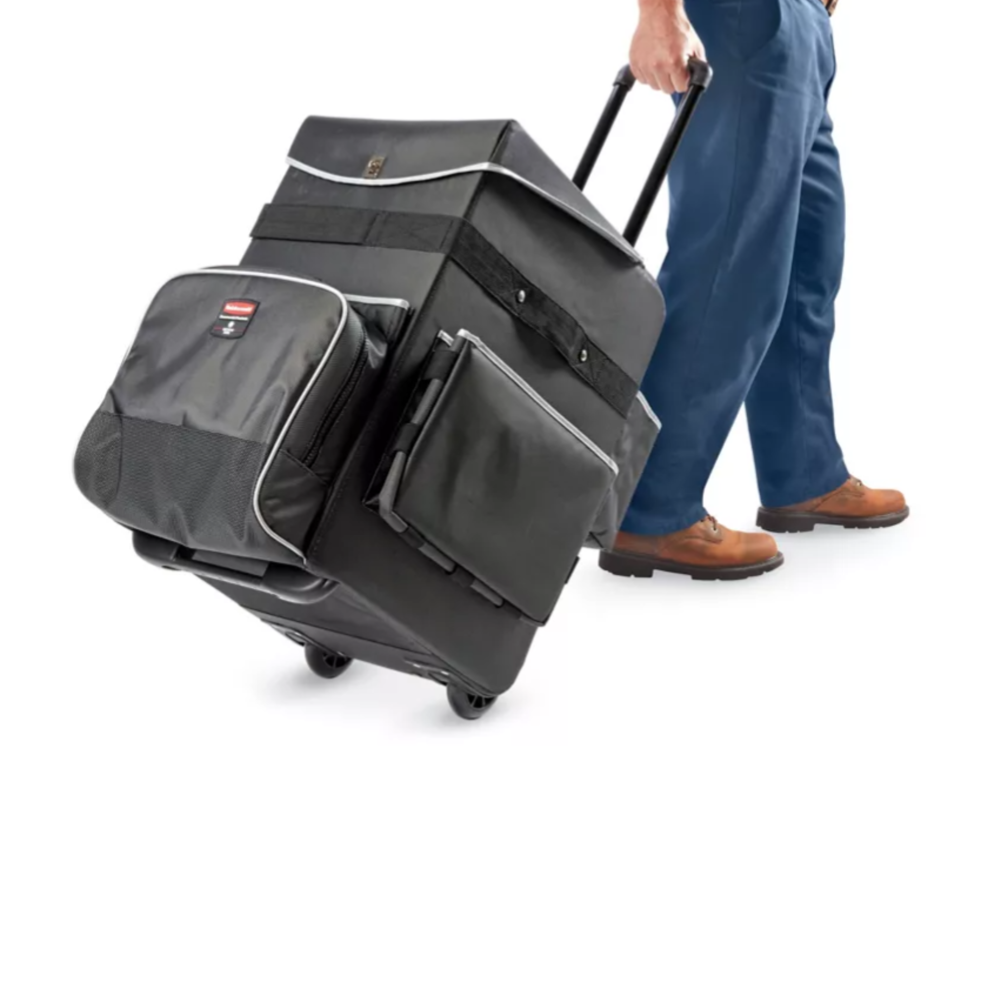 Rubbermaid® Quick Cart – Professional Hotel & Housekeeping Cart being pulled 